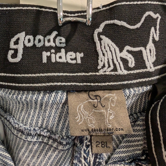 Striped Blue Women's Jeans - Picture 4 of 6